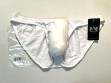 N2N Bodywear  Size XL Cotton Blend Bikini Brief - White  (CC82-WHT)