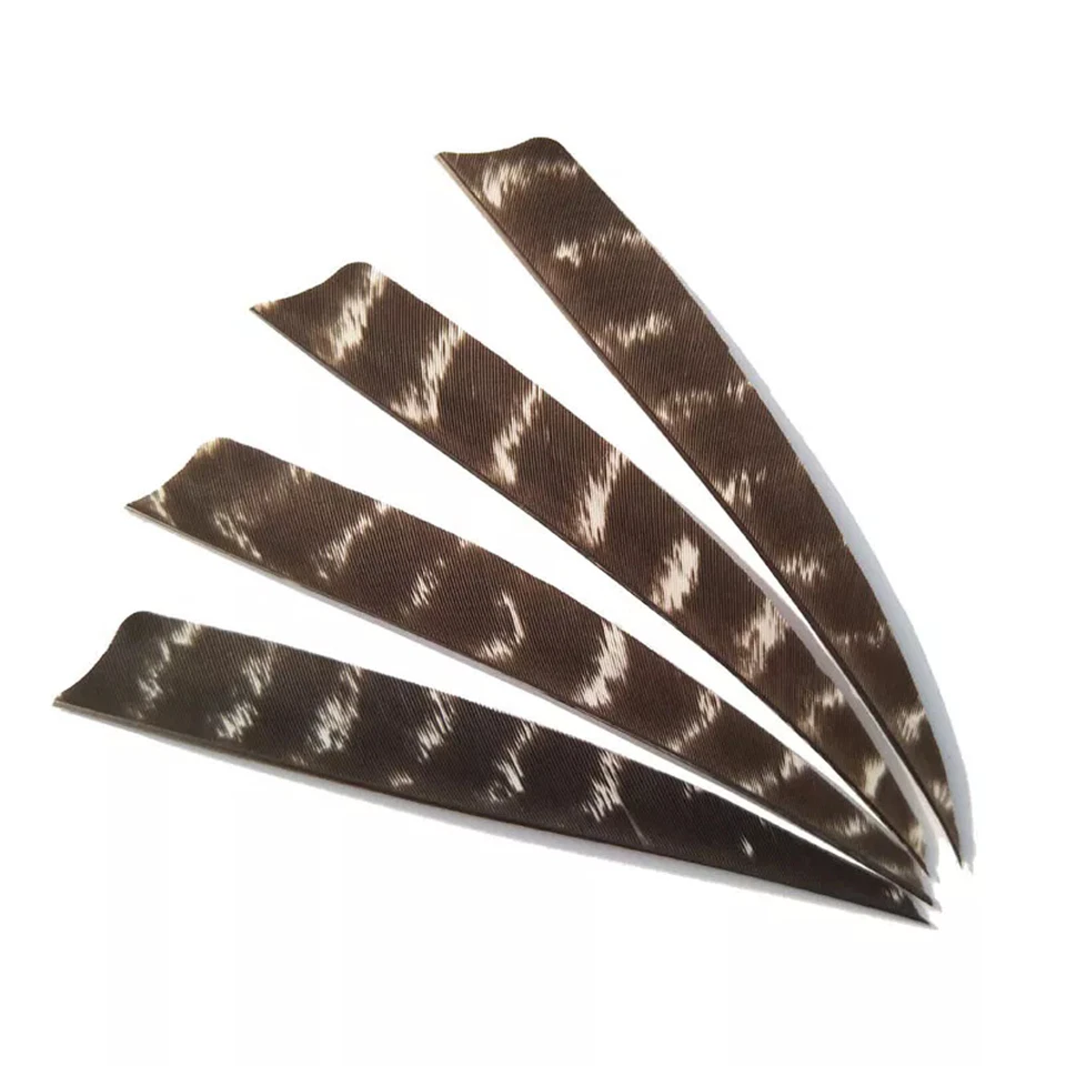 5in Archery Arrow Feather Fletches Right Left Wings Natural Turkey Fletching DIy - Image 4 of 4