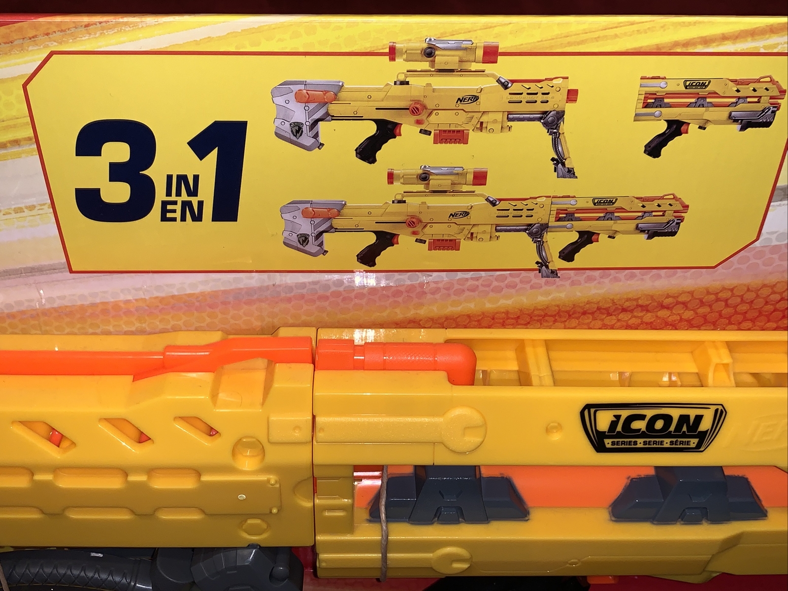 NEW NERF N-Strike Icon Series 3in1 Sniper Longshot CS-6 Toy Blaster  630509937714