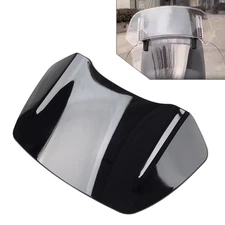 Black Universal Motorcycle Windshield Windscreen Extension Adjustable Spoiler