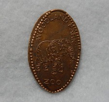 Elephant ~ Woodland Park Zoo ~ Cu/copper souvenir elongated penny