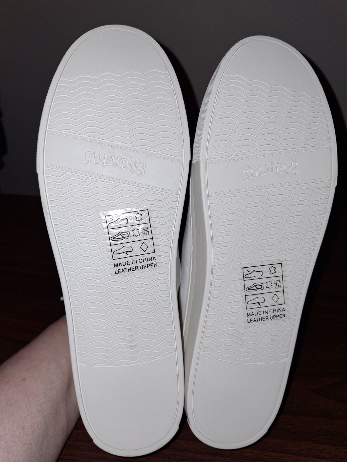 Soludos Ibiza Platform White Leather Sneaker Women's EU 38.5 US 8