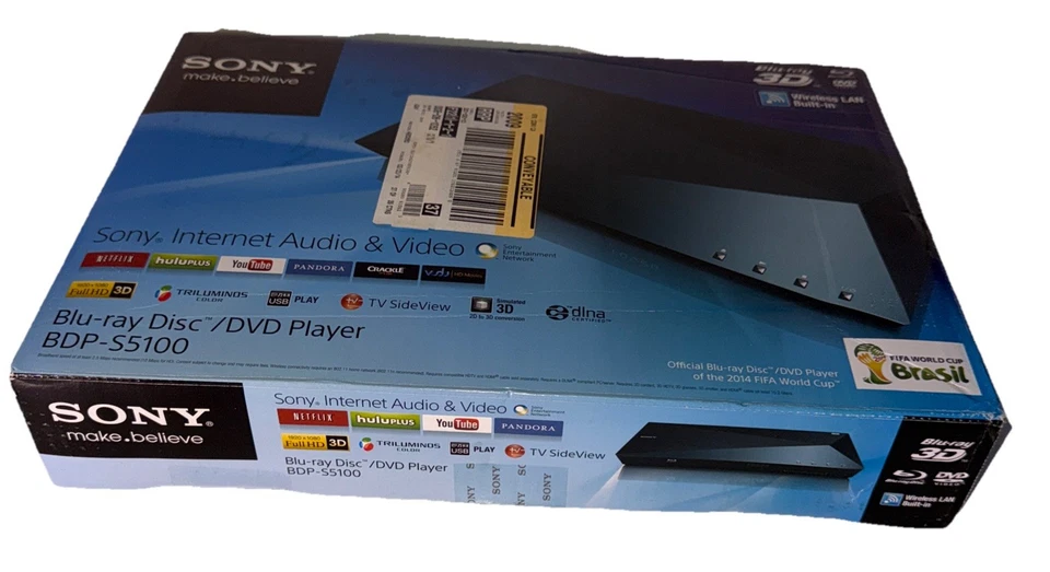 Sony BDP S5100 Blue Ray Disc Player WiFi 2D to 3D Hdmi USB No remote DVD CD - Image 2 of 4