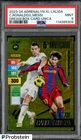 2023 Adrenalyn XL LaLiga Dream Box Unica Cristiano Ronaldo Lionel Messi PSA 9