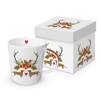 Ppd Tasse Waltraud & Walter Dackel Henkelbecher Im Geschenkkarton Trendmug 0,4L