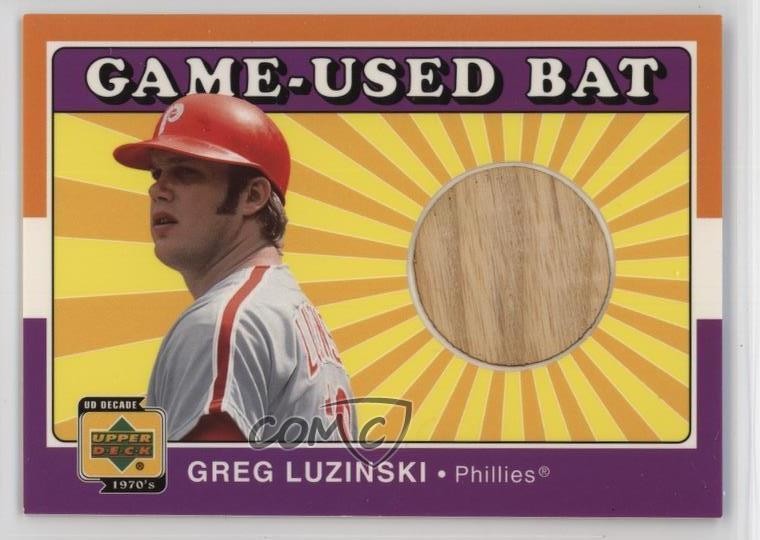 2001 Upper Deck Decade 1970's Game-Used Bats Greg Luzinski #B-GL 7bt