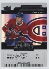 2022 Upper Deck Credentials Debut Ticket Access 293/799 Tier 2 Jordan Harris z6b