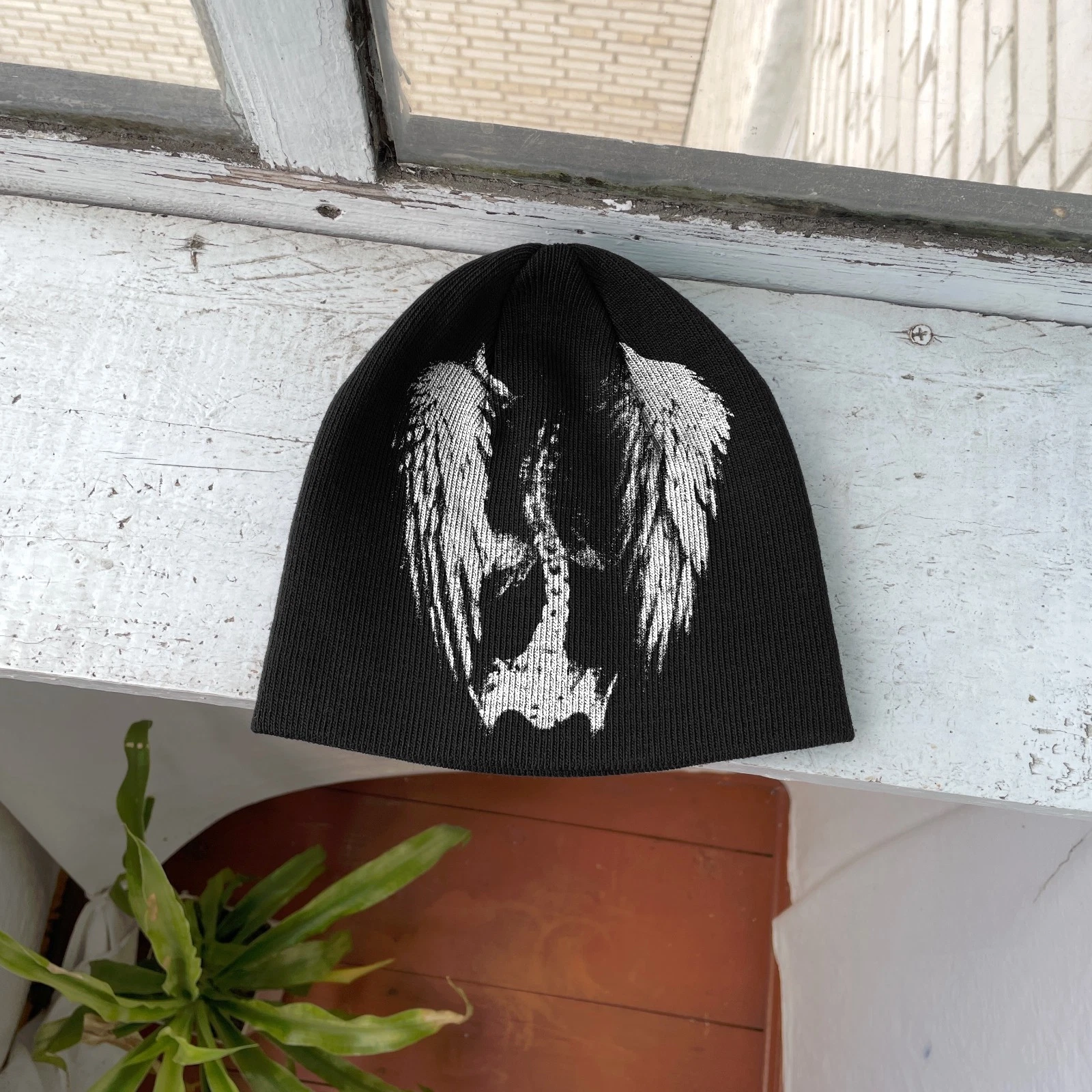 Angel Wings Beanie Hat – Distressed Gothic Spine Wings Alt Streetwear Black Hat
Opens in a new windo