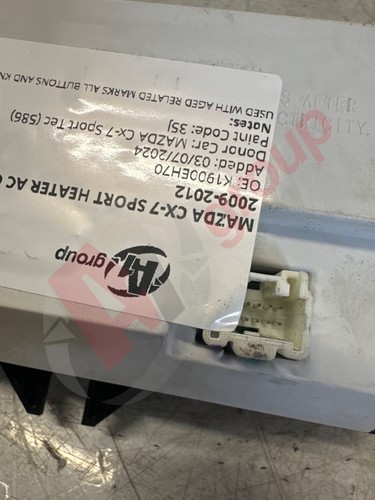 MAZDA CX-7 SPORT HEATER AC CONTROL UNIT K1900EH70 2009-2012 K1900EH70 - Picture 5 of 13