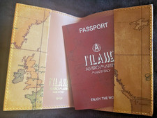 NUOVA custodia passaporto Alviero Martini Prima 1A Classe Geo World Map Italia 9414