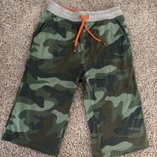 Boden Boys Green Camo Baggies Shorts Orange Pocket Size 10y 10