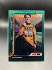 2025 Topps Chrome Formula 1 F1 Oscar Piastri #6 Teal Refractor /299