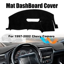 Black Dash Mat Dashboard Cover for Chevy Camaro 1997 1998 1999 2000 2001 2002