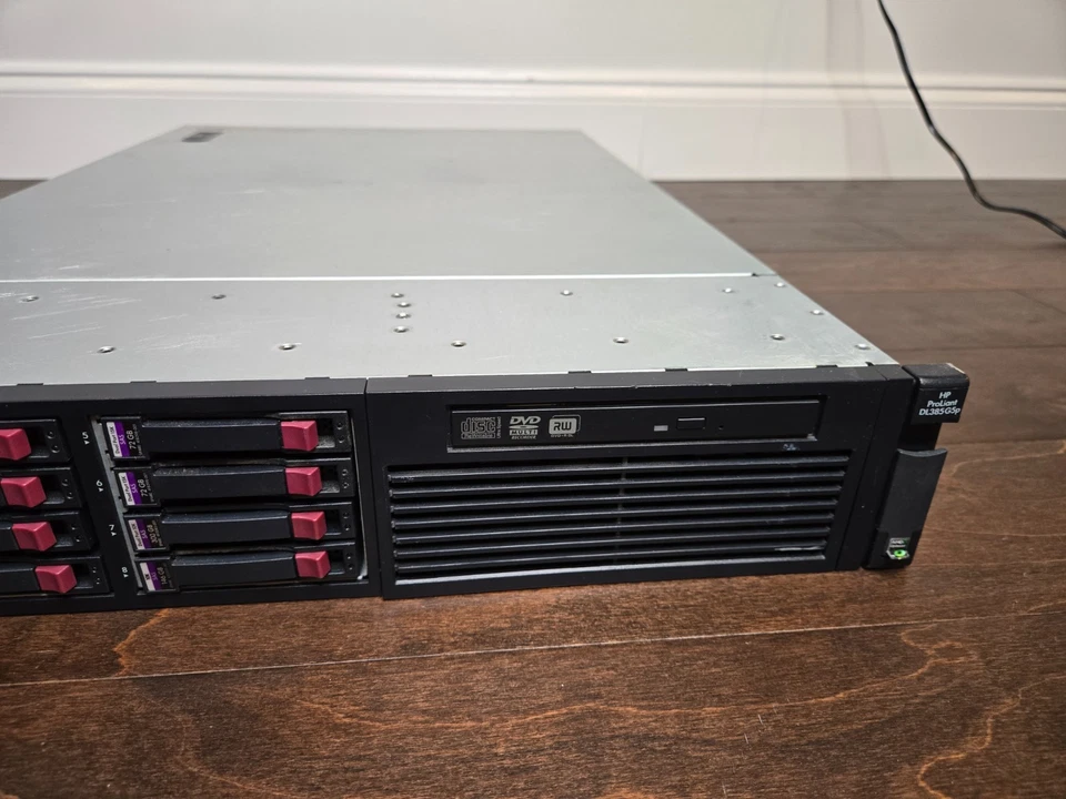 SERVIDOR DE MONTAJE EN RACK HP PROLIANT DL385 G5p AMD Opteron 2384 2,70 GHz 4 GB SIN HDD/OS Foto 3 de 4