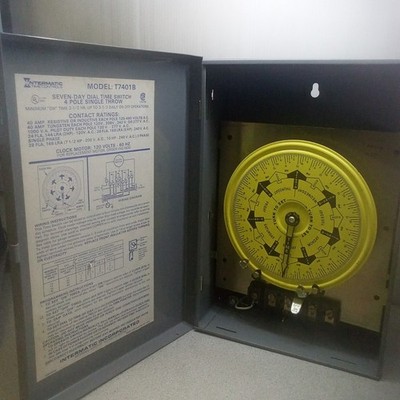 Intermatic Seven-Day Dial Time Switch, Model: T7401B
