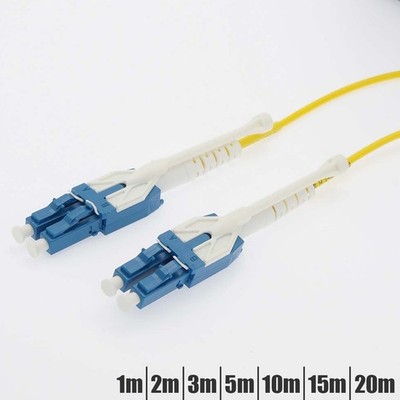 LC UPC to LC UPC Uniboot Duplex Single Mode Fiber Optical Cable w/ Pull Push Tab