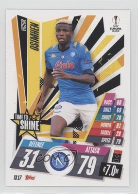 2020 Topps Match Attax UEFA Champions League Extra Victor Osimhen Rookie RC 0a16