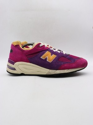 New Balance 990v2 x Teddy Santis Men s 11.5 D USA Purple Yellow M990PY2 Sneakers