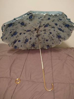 Pasotti Vintage Umbrella - Blue Floral