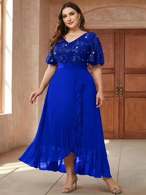 long formal dresses one shoulder Marcella Women's Manhattan One Shoulder Gown