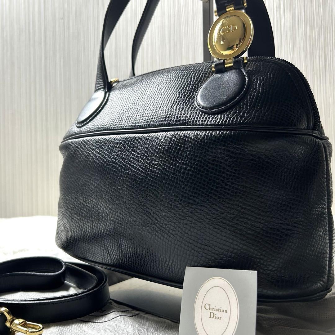 Dior CD Logo Black Two-Way Shoulder Bag