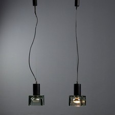 Lampade Sospensione Vintage Design Flavio Poli per Seguso Anni 60 Originali