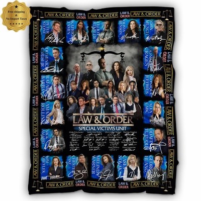 Law & Order SVU Blanket Special Victims Unit Sherpa, Fleece Throw TV Show Fan