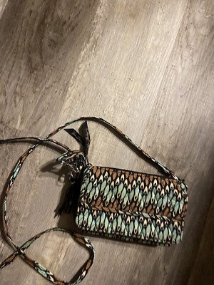 Vera Bradley Sierra Stream All In One Crossbody Wallet Purse (B)