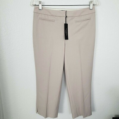 New Talbot's Women's Size 4P Petites Heritage Capri Beige Pants MSRP $79.50 (B1)