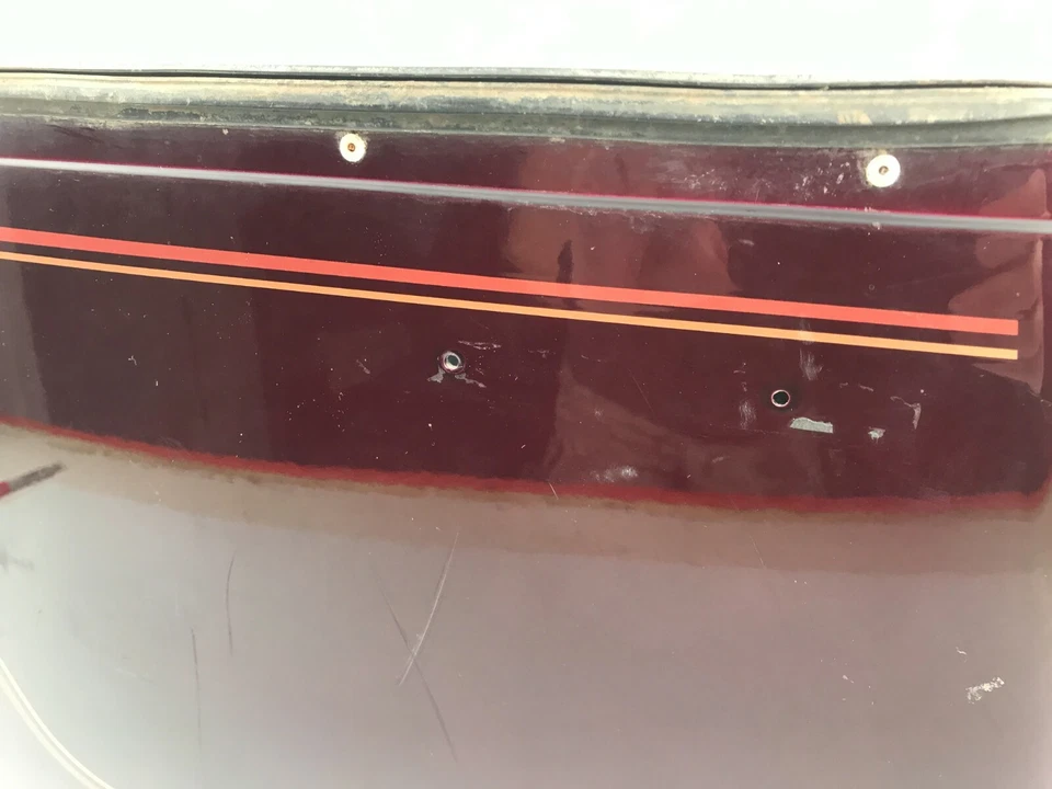 Alforja rígida lateral izquierda Honda Gold Wing GL1100 estuche inferior caramelo vino Foto 2 de 4