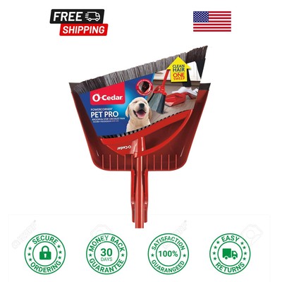 Pet Pro Broom with Step-On Dustpan | Remove 99% with One Sweep | DustPan Remo...