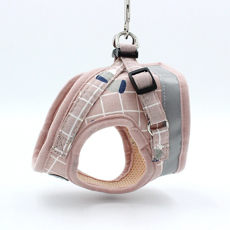 Dog Harness and Leash Set Reflective Mesh Adjustable Harnesses for Puppy Kitten Dog Harness and Leash Set Reflective Mesh Adjustable Harnesses for Puppy Kitten