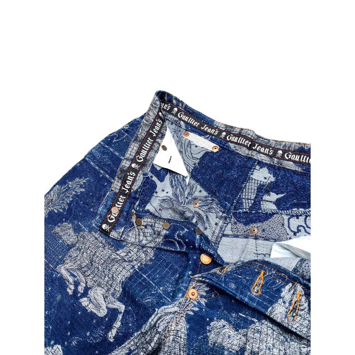 ジャケット・アウター Jean Paul Gaultier 1994 zodiacpattern90s Jean Paul Gaultier Homme S/S 1994 pearl button coat — JAMES
