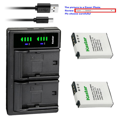 Kastar Battery LTD2 Charger for Nikon EN-EL12 MH-65 & Nikon Coolpix A1000 Camera