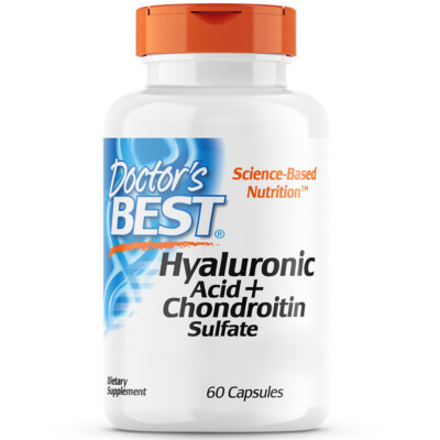 Doctor's Best, Hyaluronic Acid + Chondroitin Sulfate, 60 Kapseln - Blitzversand