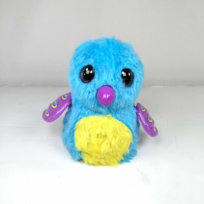 Spin Masters Hatchimals Interactive Pet Bird Draggle Blue Yellow Tested Works