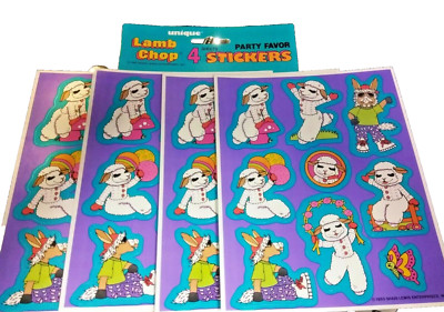 Unique Vintage Shari Lewis Lamb Chop - 4 Sheets 0f 9  Party Favor Stickers (36)