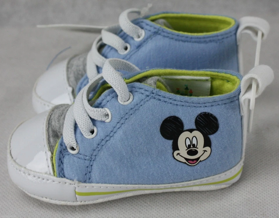 Disney Mickey Mouse Infant Blue & White Sneakers Size 6-9 months NWT - Image 2 of 2