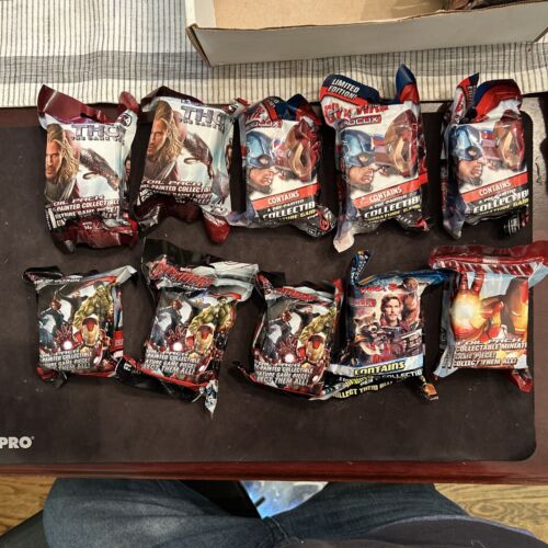 Lot Of 10 WIZKIDS HEROCLIX MARVEL THOR, Avengers, Captain America, Iron Man. - Picture 1 of 3