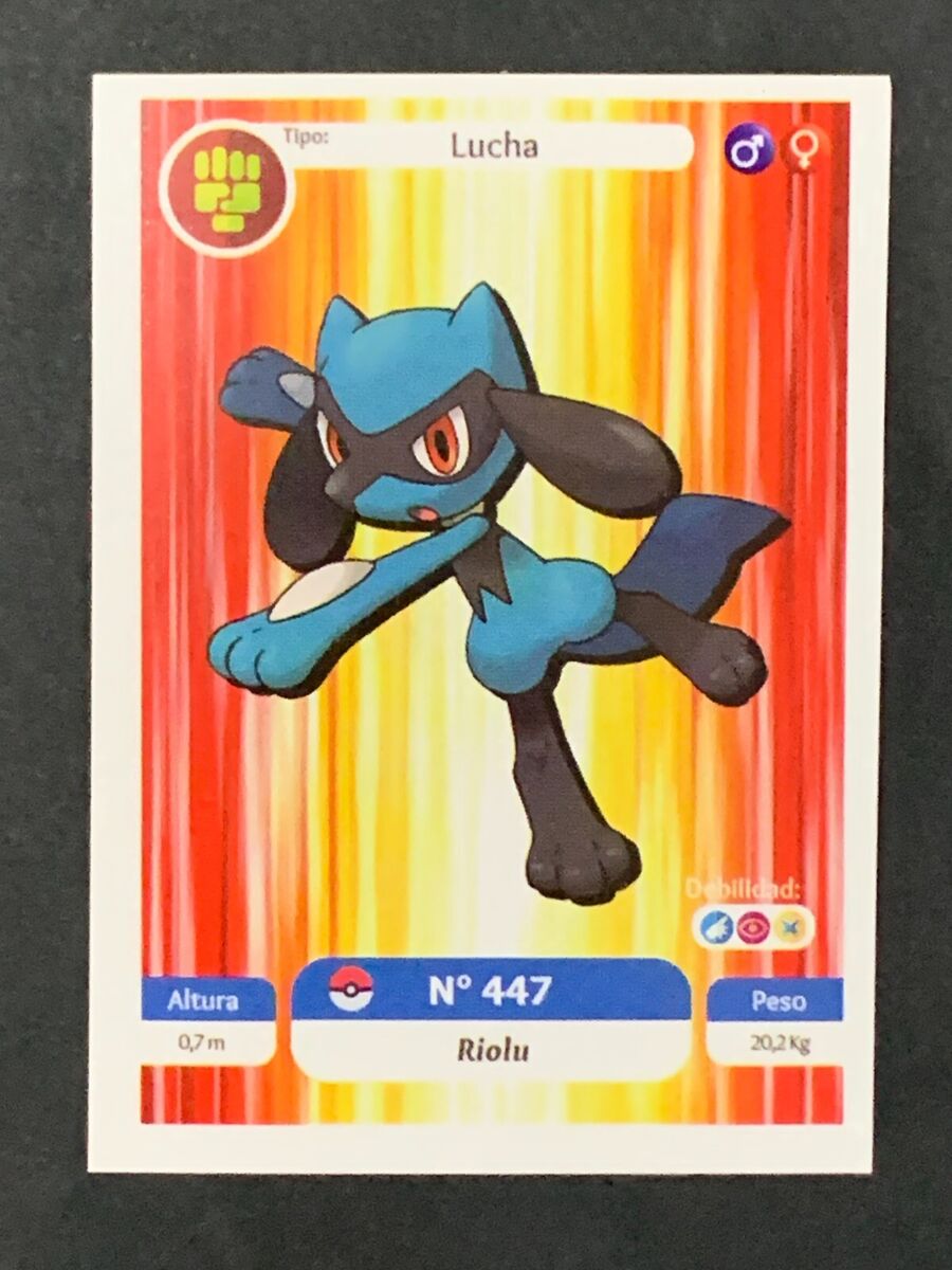 POKEMON HOENN & SINNOH Sticker MC #180 RIOLU South America Edition PERU  2022