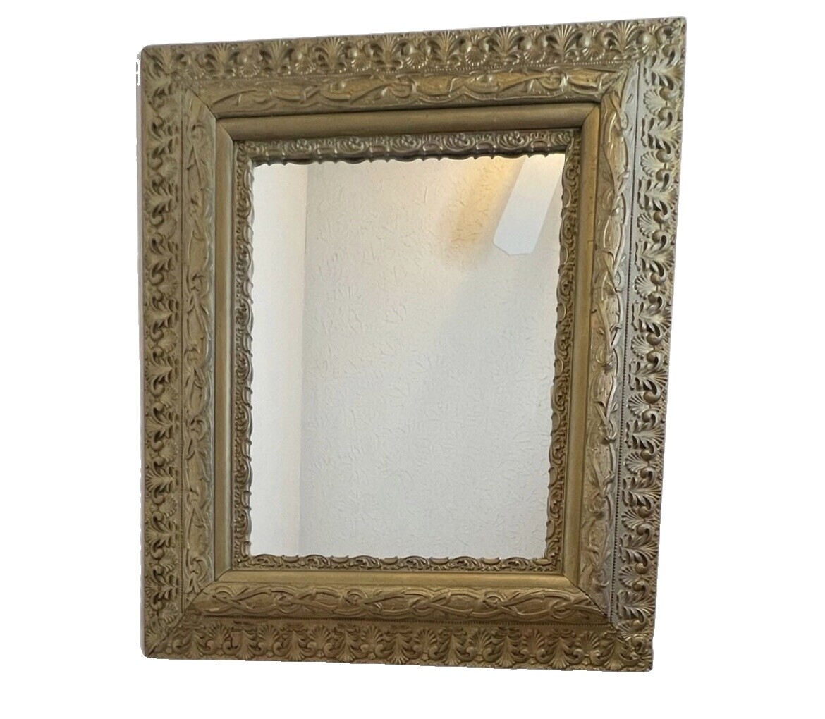 額装　vintage 鏡　gold 額装 vintage 鏡 gold Gold Convex Mirror - Etsy
