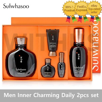 Sulwhasoo Men スキンケアトライアルセット 5点 Sulwhasoo Men Inner Charming Serum Emulsion Set Daily Routine 본윤
