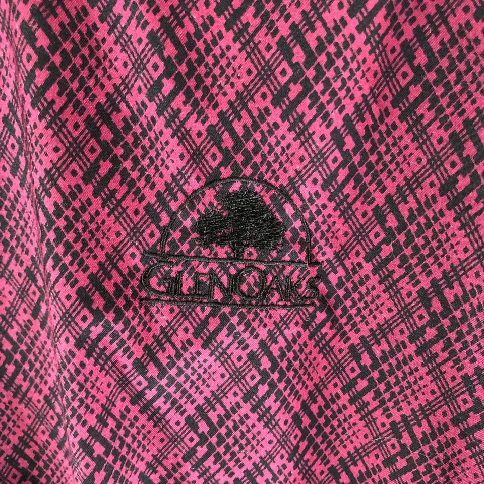 Grand Slam Tour Pullover Windbreaker Jacket Glen Oaks Pockets Burgundy L - Image 2 of 4