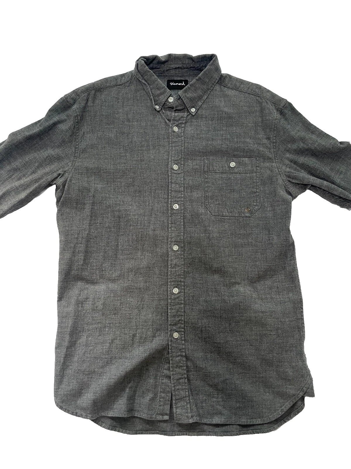 Sólido Diamond Supply Co. Informal Camisas con botones para hombres