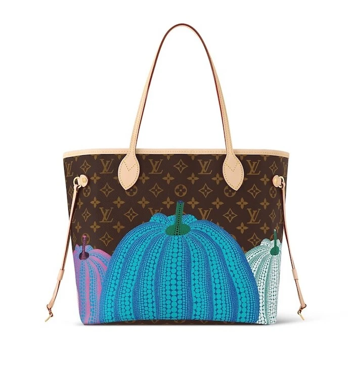 LOUIS VUITTON YK Neverfull MM Tote Bag Pouch M46468 Pumpkin 