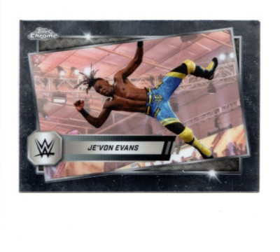 2 count lot 2025 Topps Chrome WWE Je'Von Evans Cards #183 WWE NXT LOT
