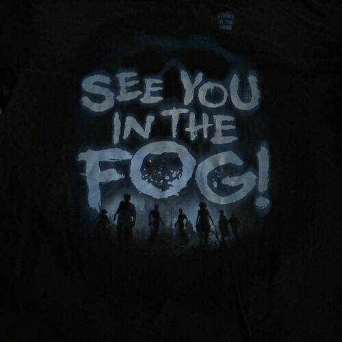 Universal Studios Halloween Horror Nights See You In the Fog Shirt LARGE GLOWS - Bild 6 von 9