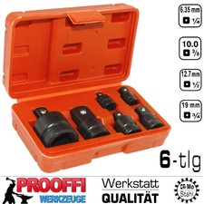 6-tlg Kraft Stecknuss Steckschlüssel Adapter Set Für 1/4" 3/8" 1/2" 3/4" Ratsche