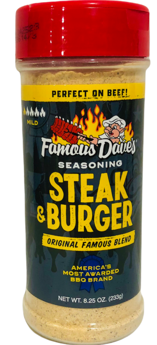 Gluten Free Famous Dave's Steak And Burger Seasoning Burger