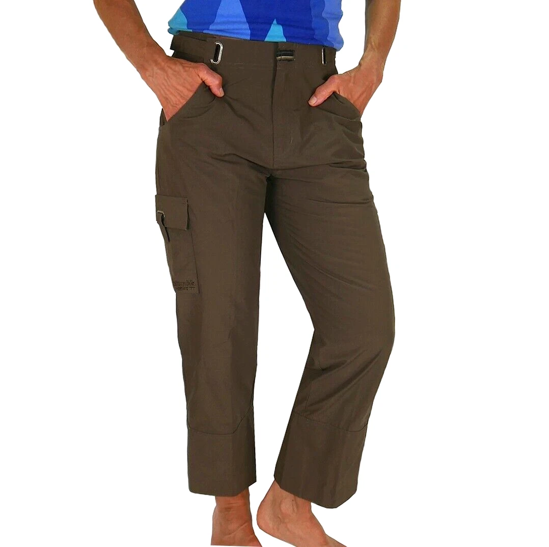 Columbia GRT Women's Hiking Pants 7/8 Outdoor Capri Shorts Brown Espresso XS S M